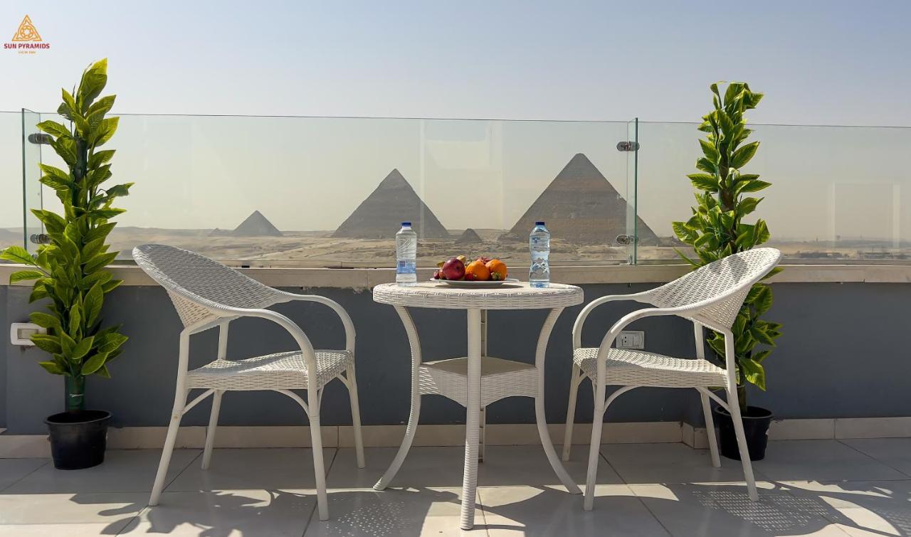 Full Pyramids View Apartment With Balcony For 8 P Kafrat al Jabal Luaran gambar