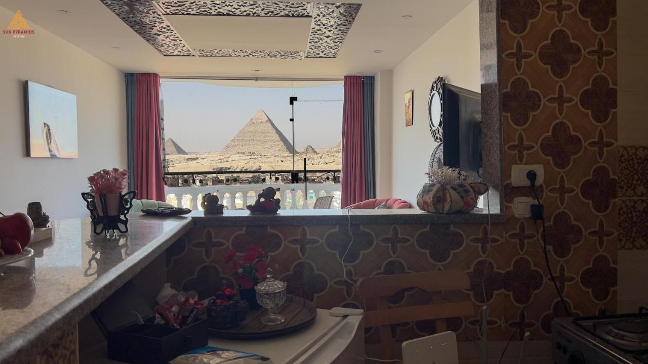 Full Pyramids View Apartment With Balcony For 8 P Kafrat al Jabal Luaran gambar